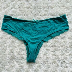 Saint Eve Lace Cotton Green Blue Underwear Undies Panties Size Small